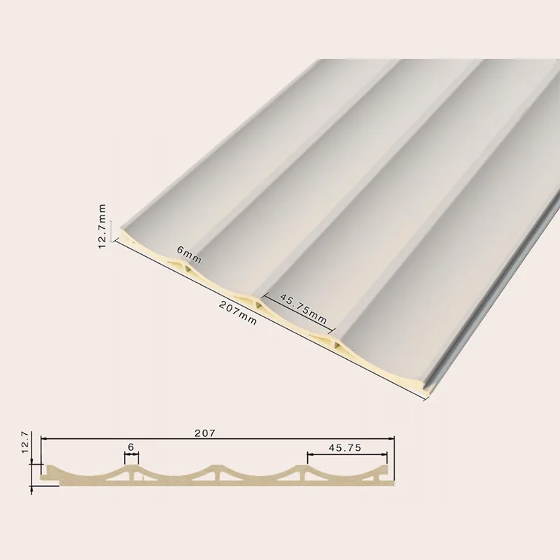 207 Berongga Tersembunyi 4-Grid Fluted Panel