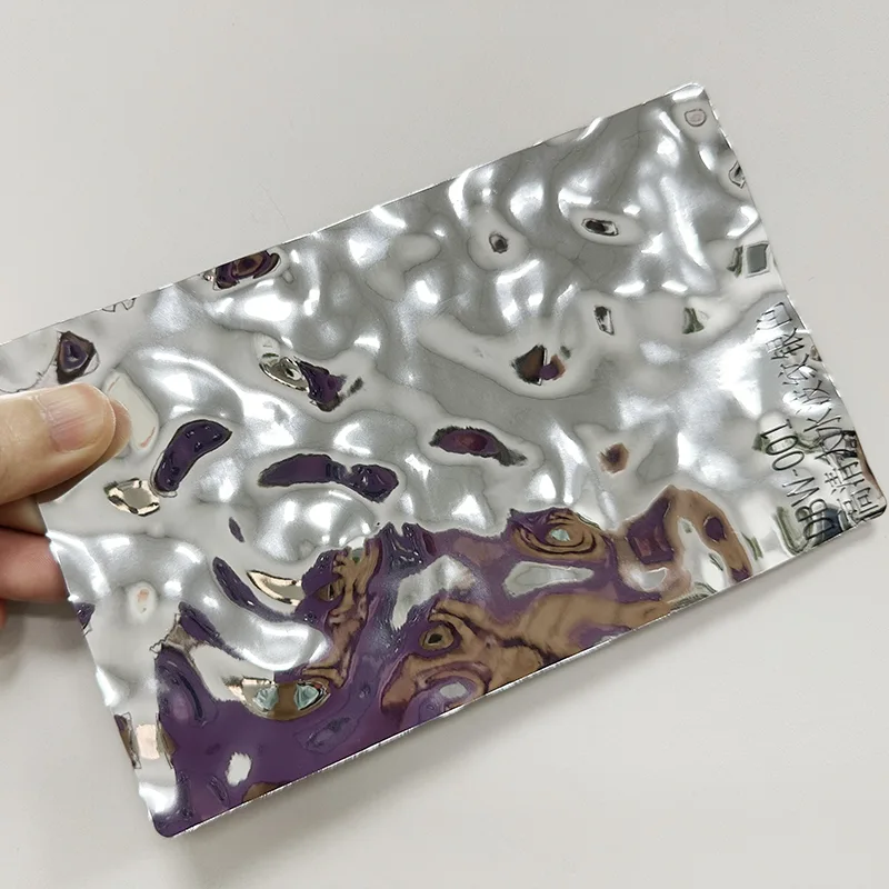 PET Water Ripple Carbon Crystal Wall Panel