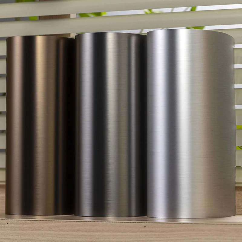 Papan Dinding Tahan Dampak Tekstur Logam PET